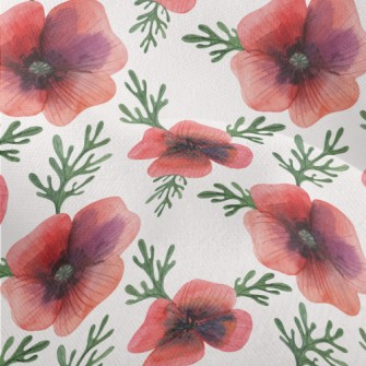 Bright And Generous Poppy Flow Lightweight Performance Linen