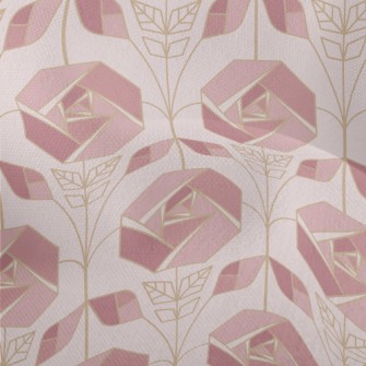 Geometric Rose Lightweight Performance Linen