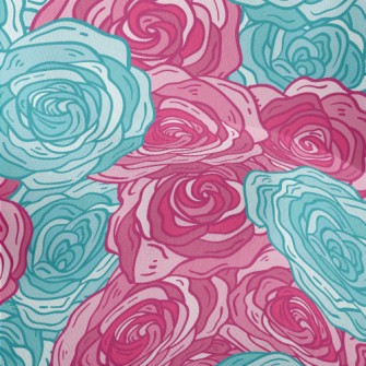 Elegant Two-color Rose Lightweight Performance Linen