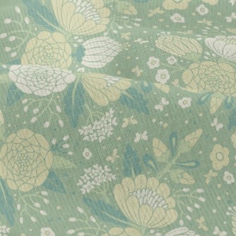 Retro Texture Flowers Modern Jersey