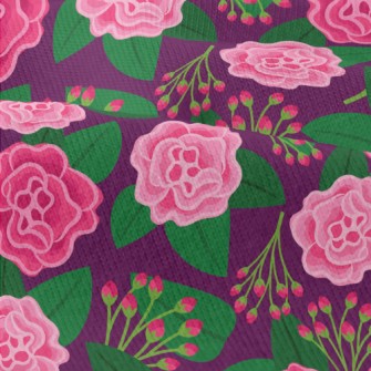 Red Flowers And Buds Modern Jersey