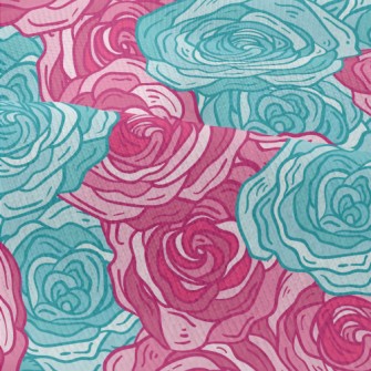 Elegant Two-color Rose Modern Jersey