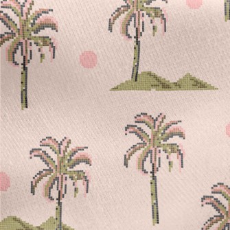 Arcade Coconut Tree Jersey Backed Fleece
