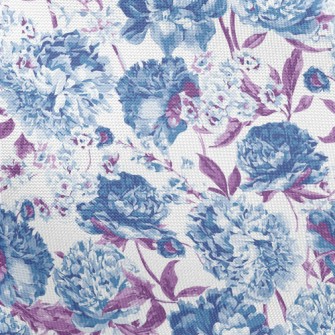 Psychedelic Color Peonies Pongee