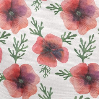 Bright And Generous Poppy Flow Pongee