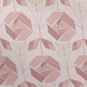 Geometric Rose Pongee