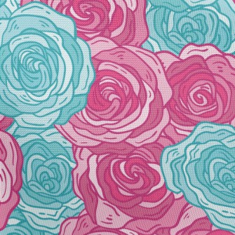 Elegant Two-color Rose Pongee