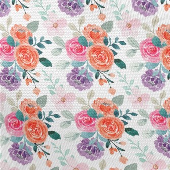 Bright Beautiful Roses Pongee