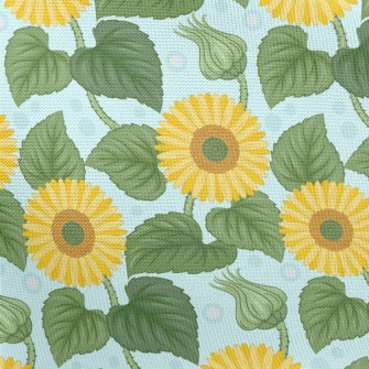 Vibrant Sunflower Pongee