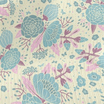 Big Psychedelic Flower Stretch Jersey