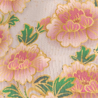 Happy And Sweet Peonies Stretch Jersey