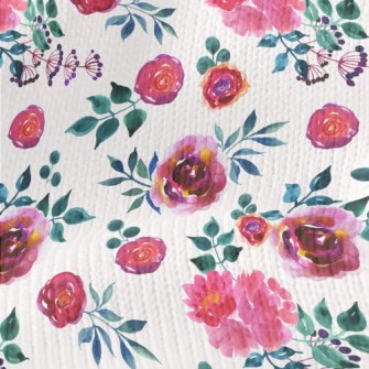 Blooming Noble Peonies Stretch Jersey