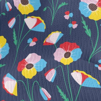 Colorful Flowers Stretch Jersey