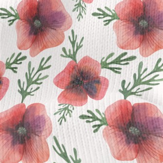 Bright And Generous Poppy Flow Stretch Jersey