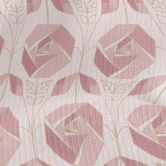 Geometric Rose Stretch Jersey