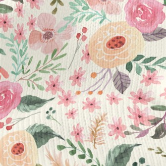 Watercolor Cute Flowers Stretch Jersey