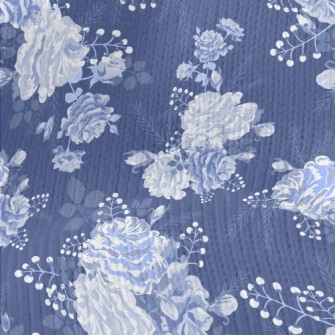 White Rose Stretch Jersey