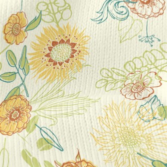 Full Of Energy And Flowers Stretch Jersey
