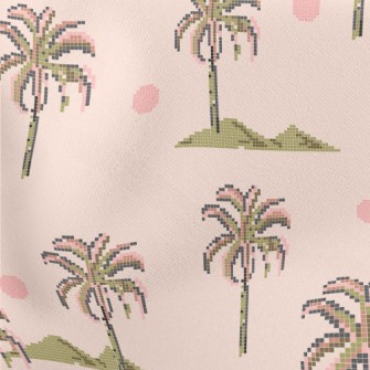 Arcade Coconut Tree Lightweight Cotton Poplin
