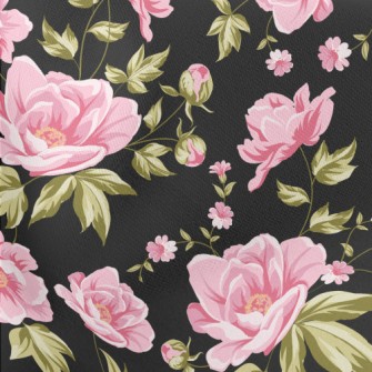 Peonies In Bloom Lightweight Cotton Poplin
