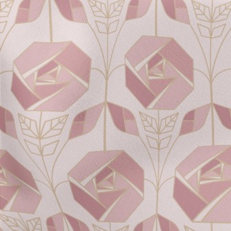Geometric Rose Lightweight Cotton Poplin
