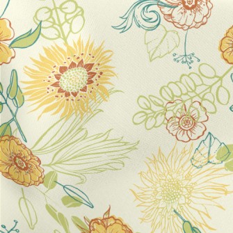 Full Of Energy And Flowers Lightweight Cotton Poplin