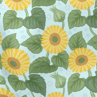 Vibrant Sunflower Lightweight Cotton Poplin