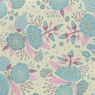 Big Psychedelic Flower Midweight Cotton Poplin