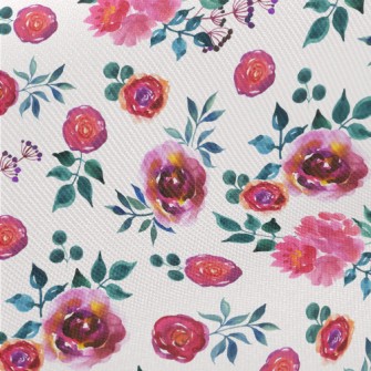 Blooming Noble Peonies Midweight Cotton Poplin