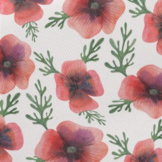 Bright And Generous Poppy Flow Midweight Cotton Poplin
