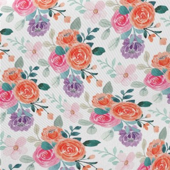 Bright Beautiful Roses Midweight Cotton Poplin