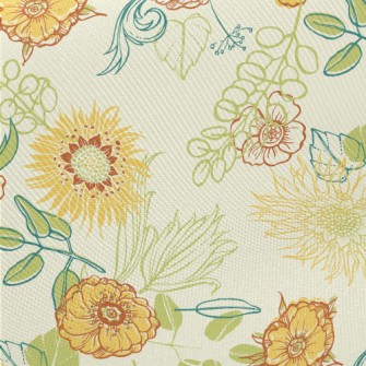Full Of Energy And Flowers Midweight Cotton Poplin