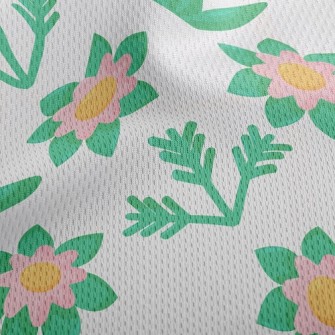 Elegant Flowers And Plants Athletic Mesh Flat Back