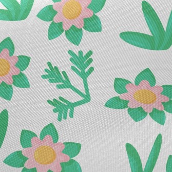 Elegant Flowers And Plants Twill