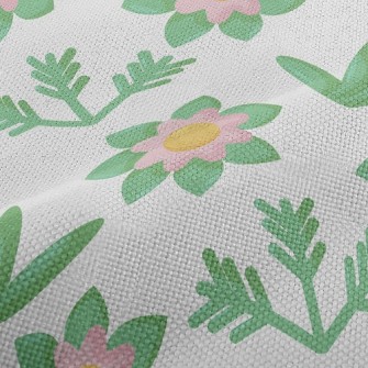 Elegant Flowers And Plants Performance Linen