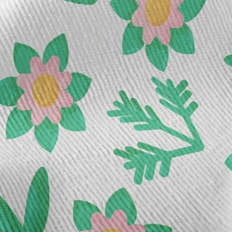 Elegant Flowers And Plants Standard Corduroy