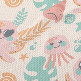 Octopus In Sunglasses Birdseye Piqué