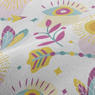 Mysterious Eye Feather Performance Linen