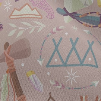 Nordic Style Feathers Chiffon