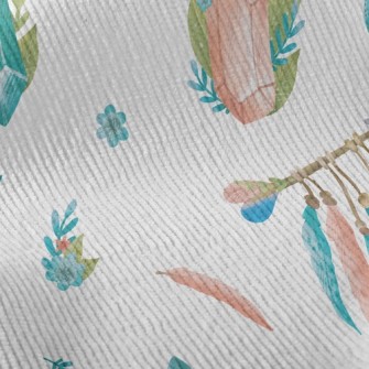 Watercolor Crystal Feather Standard Corduroy