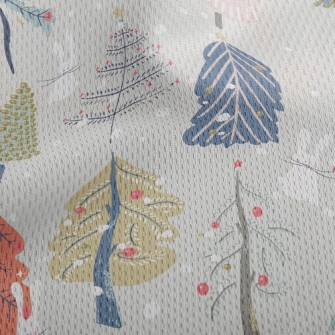 Nordic Warm Christmas Tree Athletic Mesh Flat Back