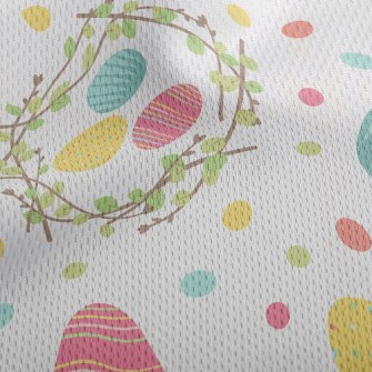 Easter Egg Athletic Mesh Flat Back