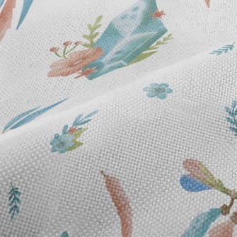 Watercolor Crystal Feather Performance Linen