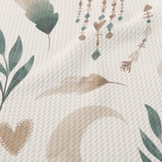 Soft Feather Decoration Birdseye Piqué