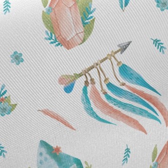 Watercolor Crystal Feather Twill