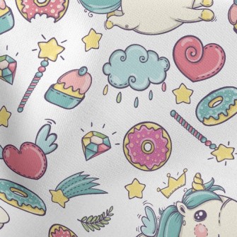 Fantasy Unicorn Stretch Ponte