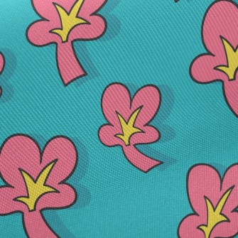 Bright Large Flowers Twill