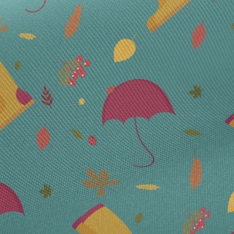 Rainy Day Umbrella Rain Boots Twill