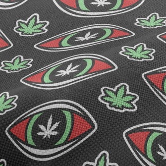 Eyes Cannabis Leaves Performance Linen