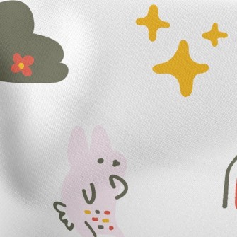 Rabbit Funny Dancing Stretch Ponte